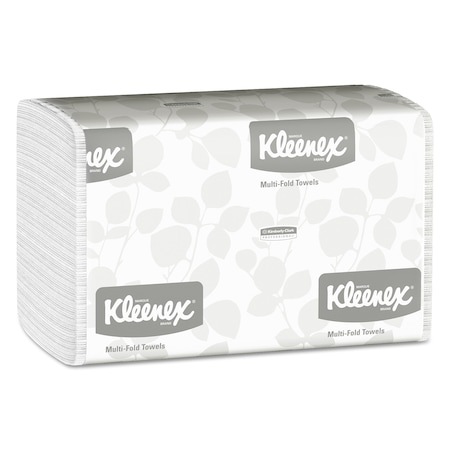 Kleenex Multifold Paper Towel, 1 Ply, 150 Sheets, White, 2400 PK 1890
